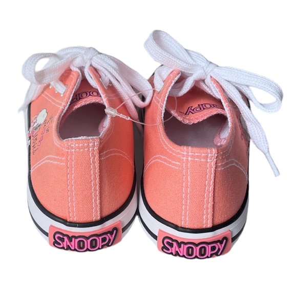 Peanuts Snoopy You Are So Loved Low Top Sneakers Peach Pink Size 10 - Picture 3 of 9